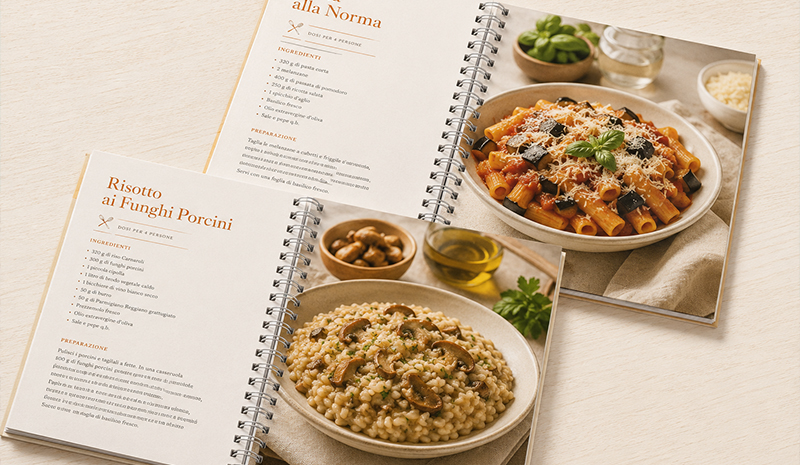 Stampa Ricettari Personalizzati: le Tue Ricette in un Libro con Inkee