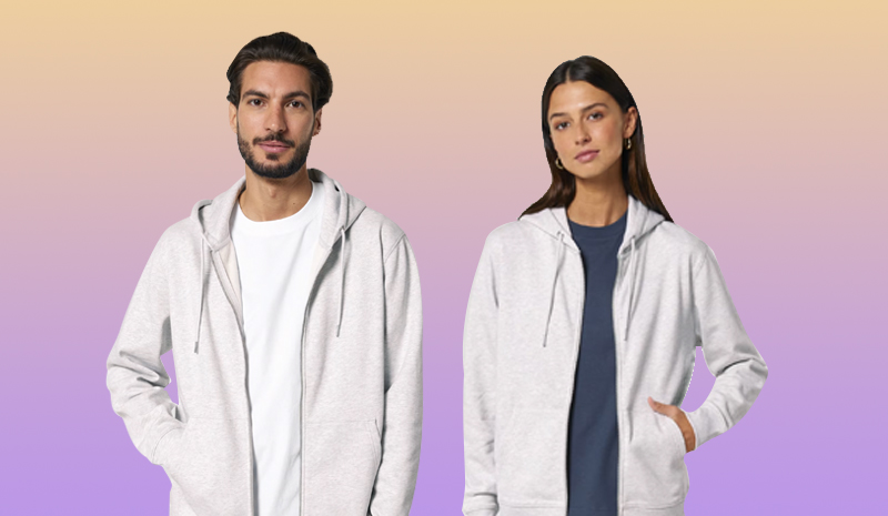 Felpa con Cappuccio e Zip