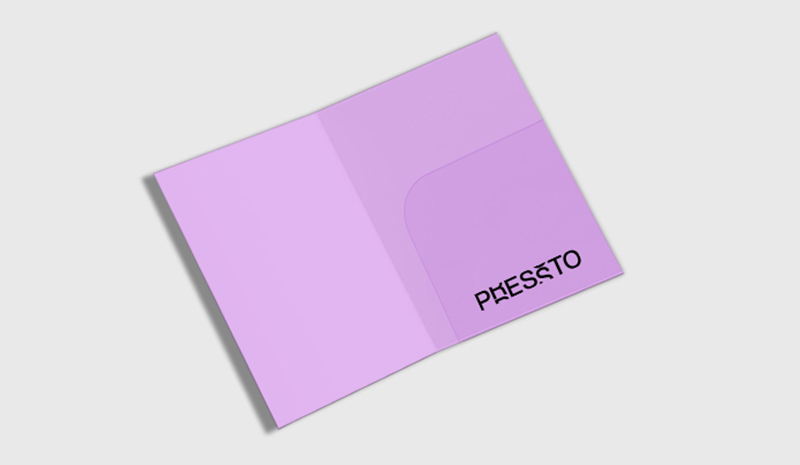 Cartelline 2 Ante con Tasca Rettangolare