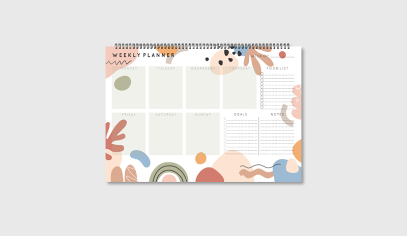 Planning Settimanale da Tavolo