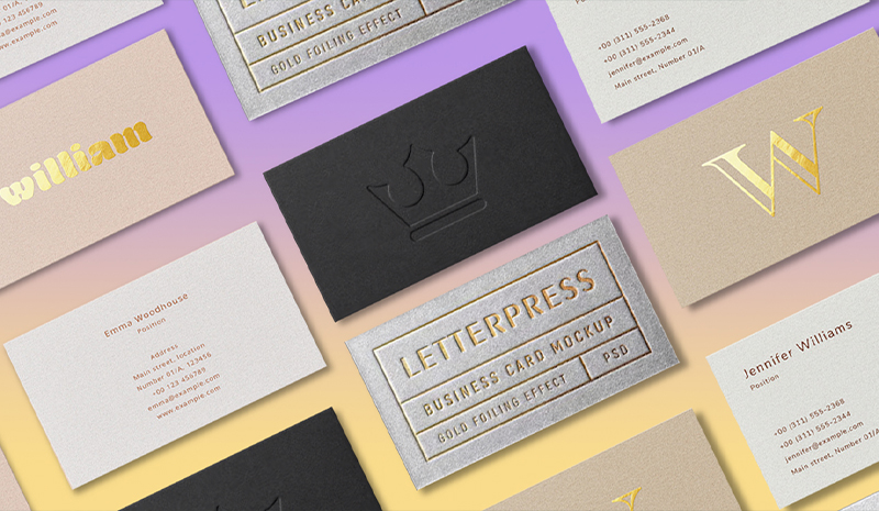 Biglietti da Visita con Finiture Speciali