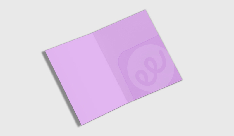 Cartelline 2 Ante con Tasca Rettangolare