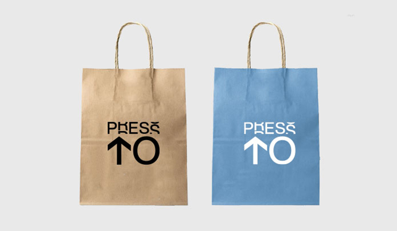 Shopper Standard con logo monocolore