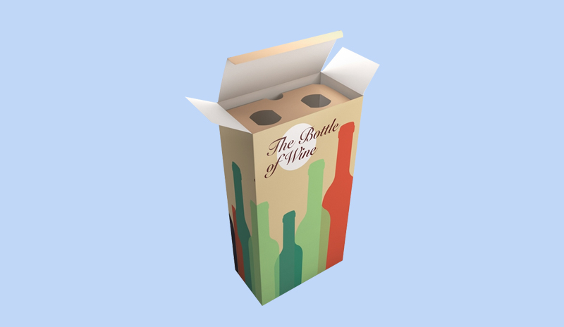 Scatola per vino per due Bottiglie